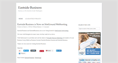 Desktop Screenshot of eastsidebusiness.com